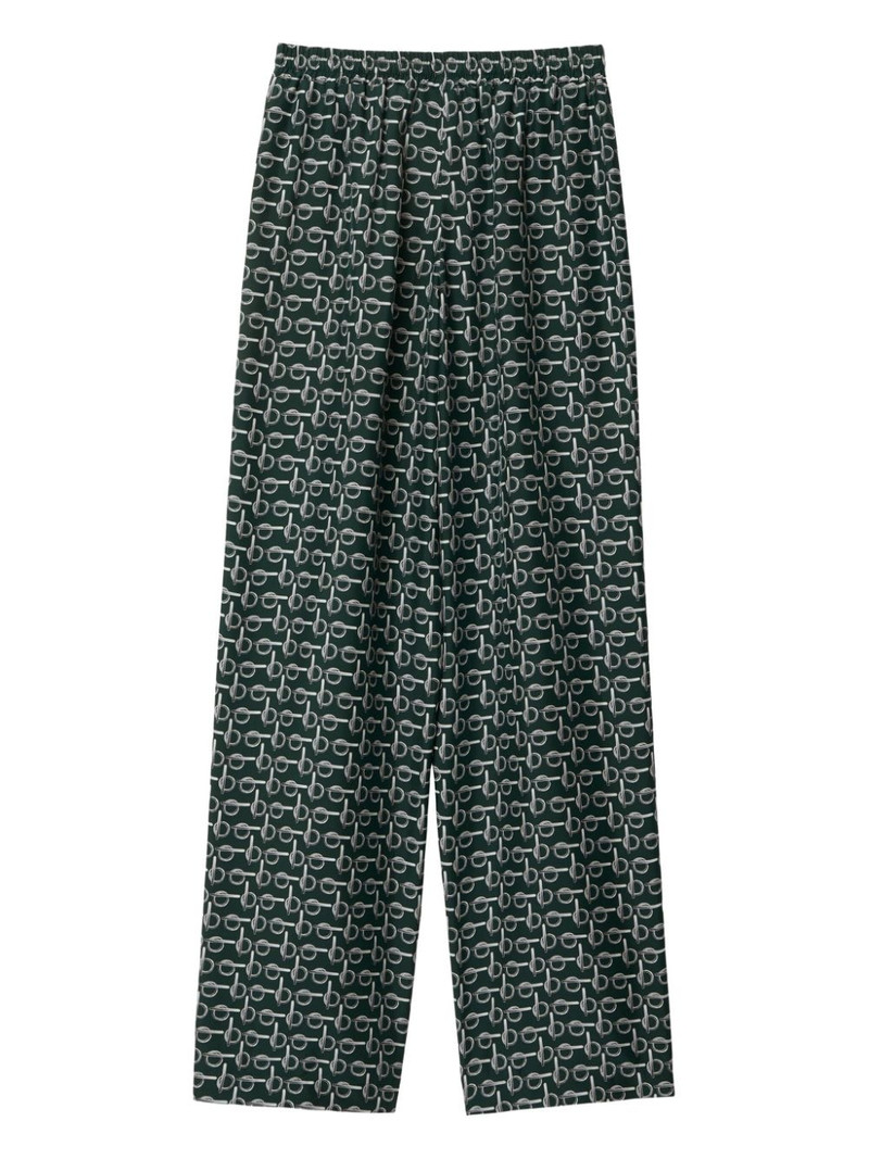 b zipper-print silk trousers 6