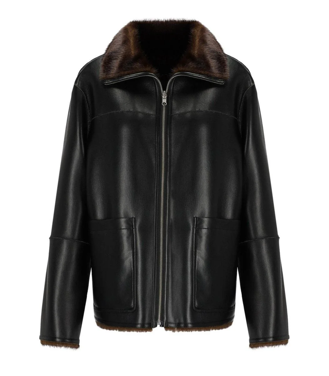 Stand Studio Brella Black Reversible Jacket - 1