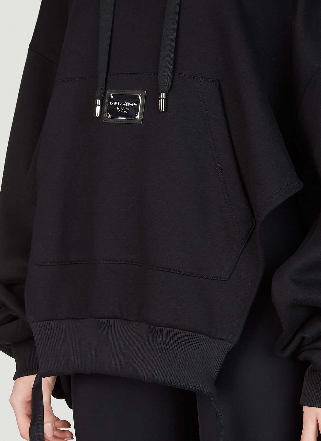 Logo Plaque Hooded Sweatshirt - 5