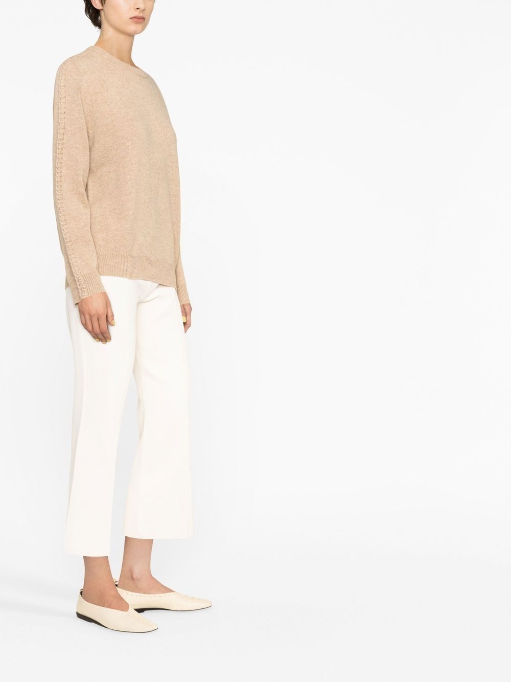 mid-rise cropped trousers - 3