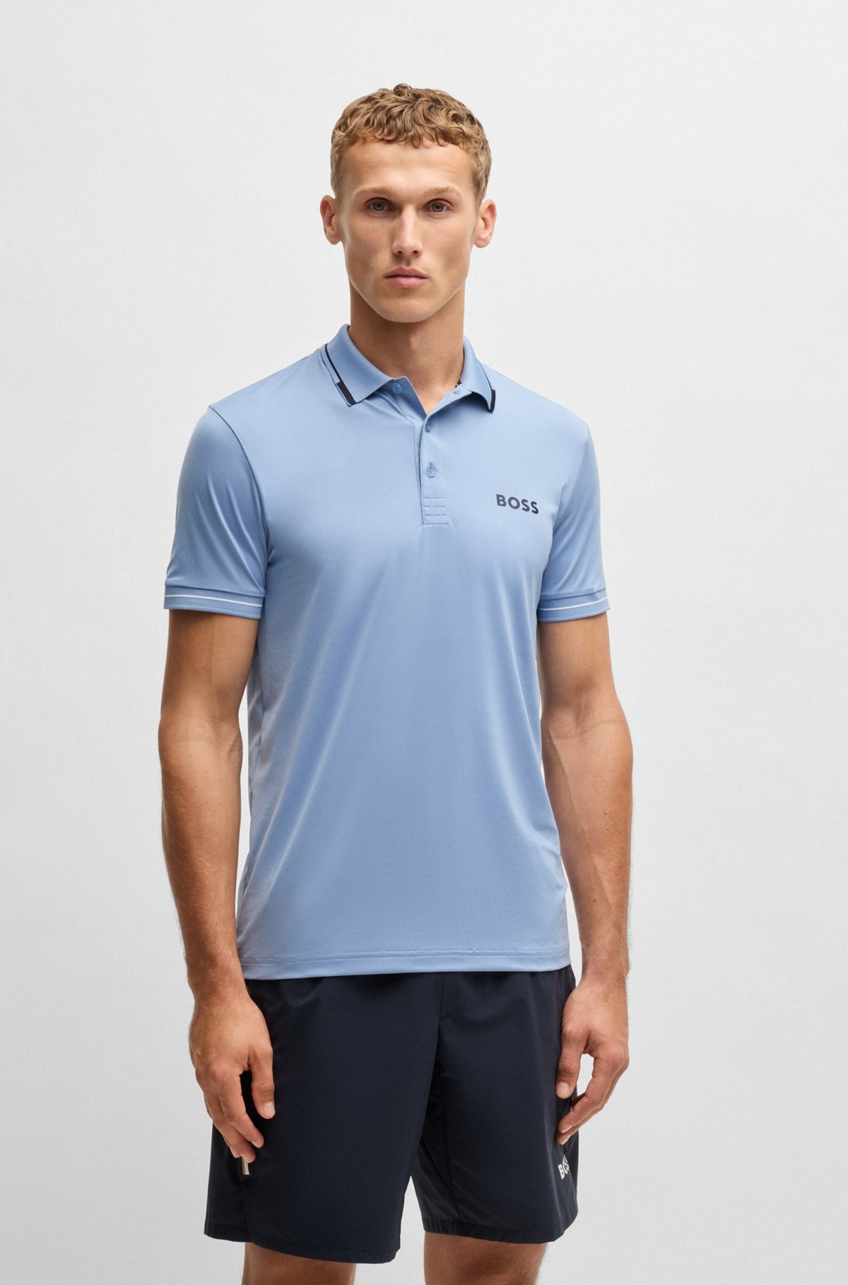 SLIM-FIT POLO SHIRT WITH CONTRAST LOGOS - 2