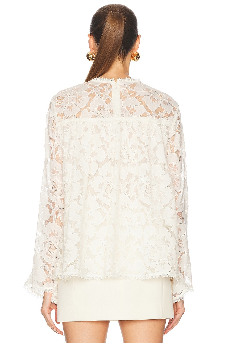 Illuminate Lace Gathered Top - 3