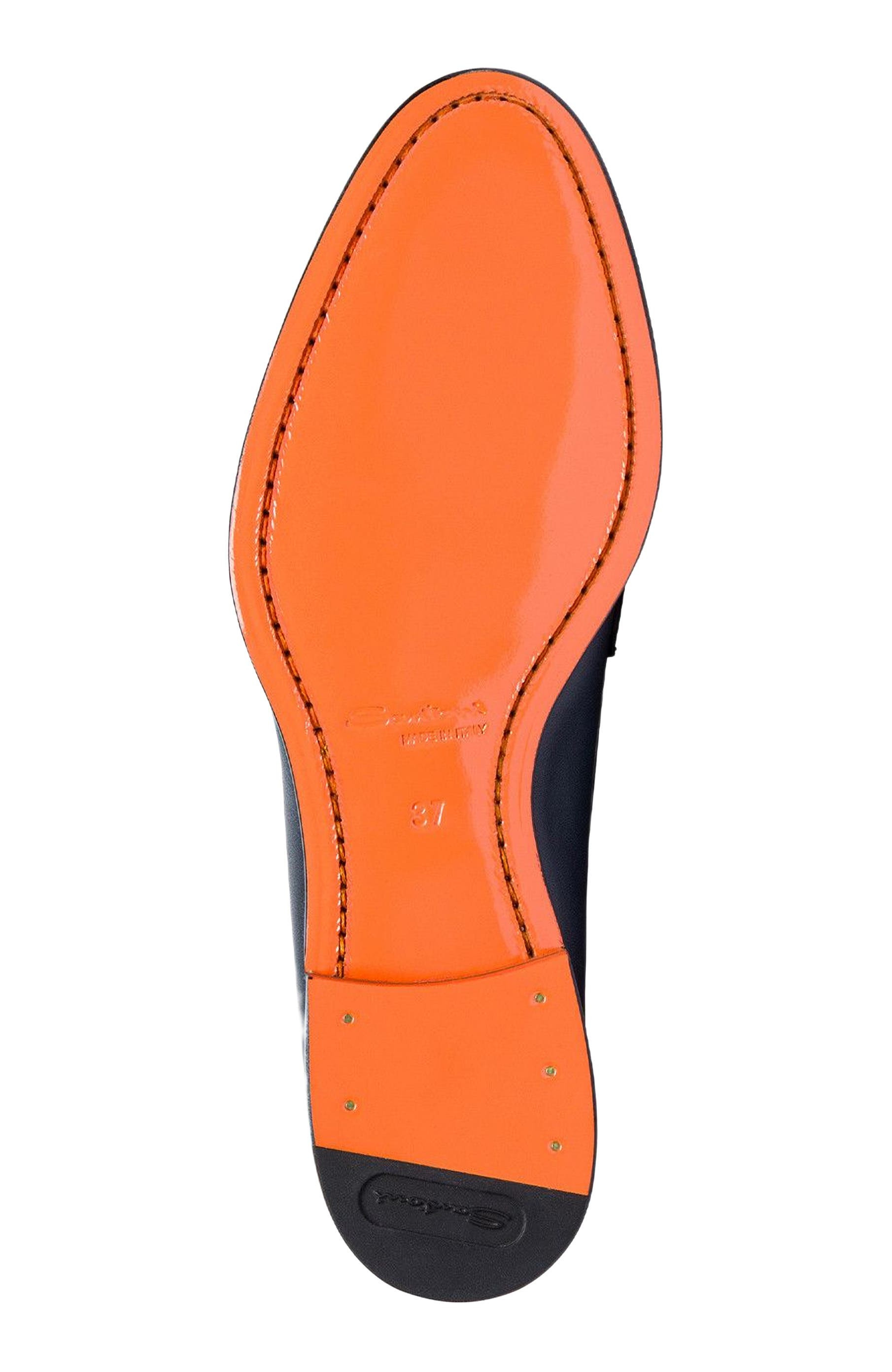 Santoni Women’s leather penny loafer in Blue at Nordstrom - 4