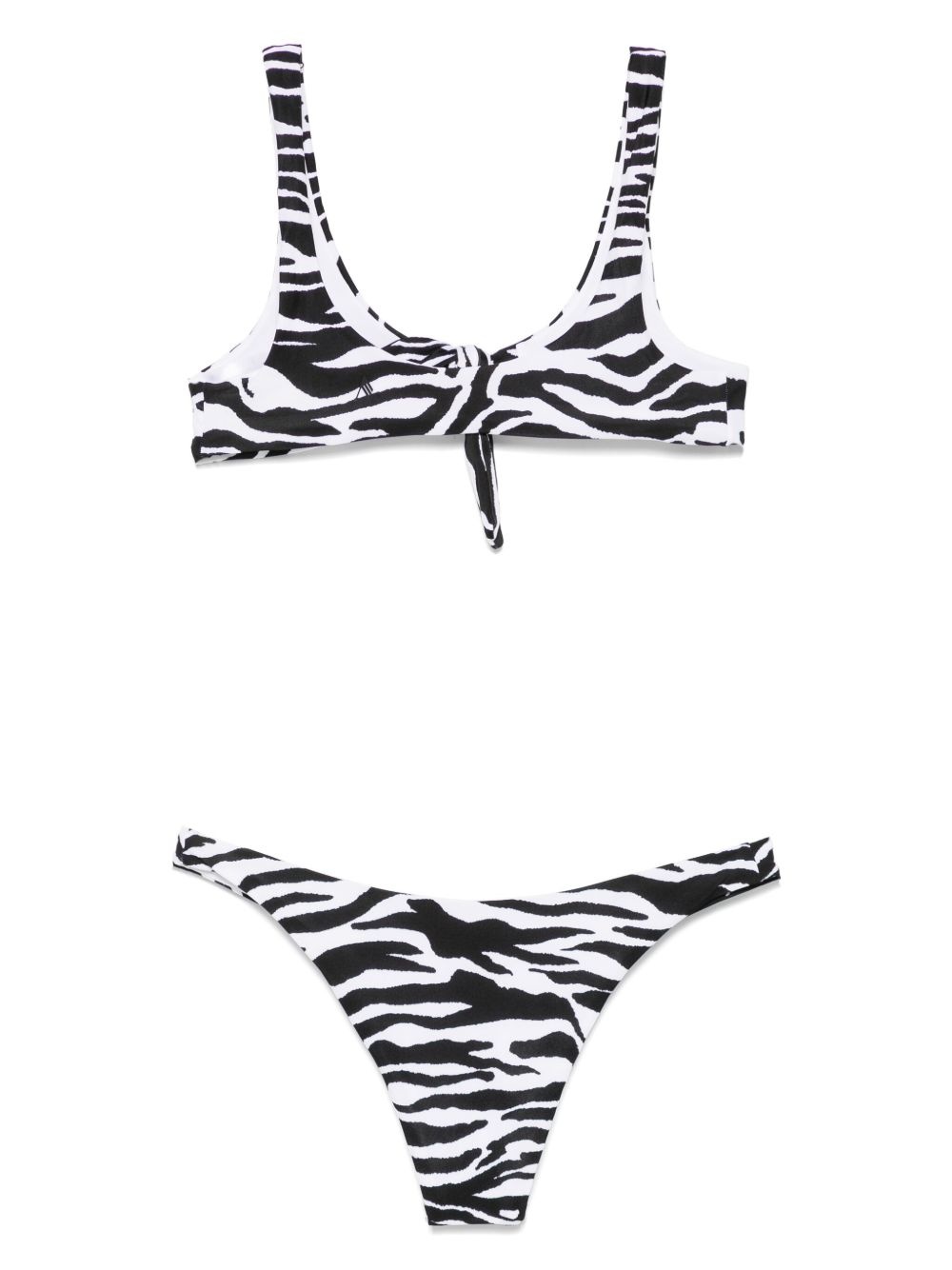zebra-print bikini - 2
