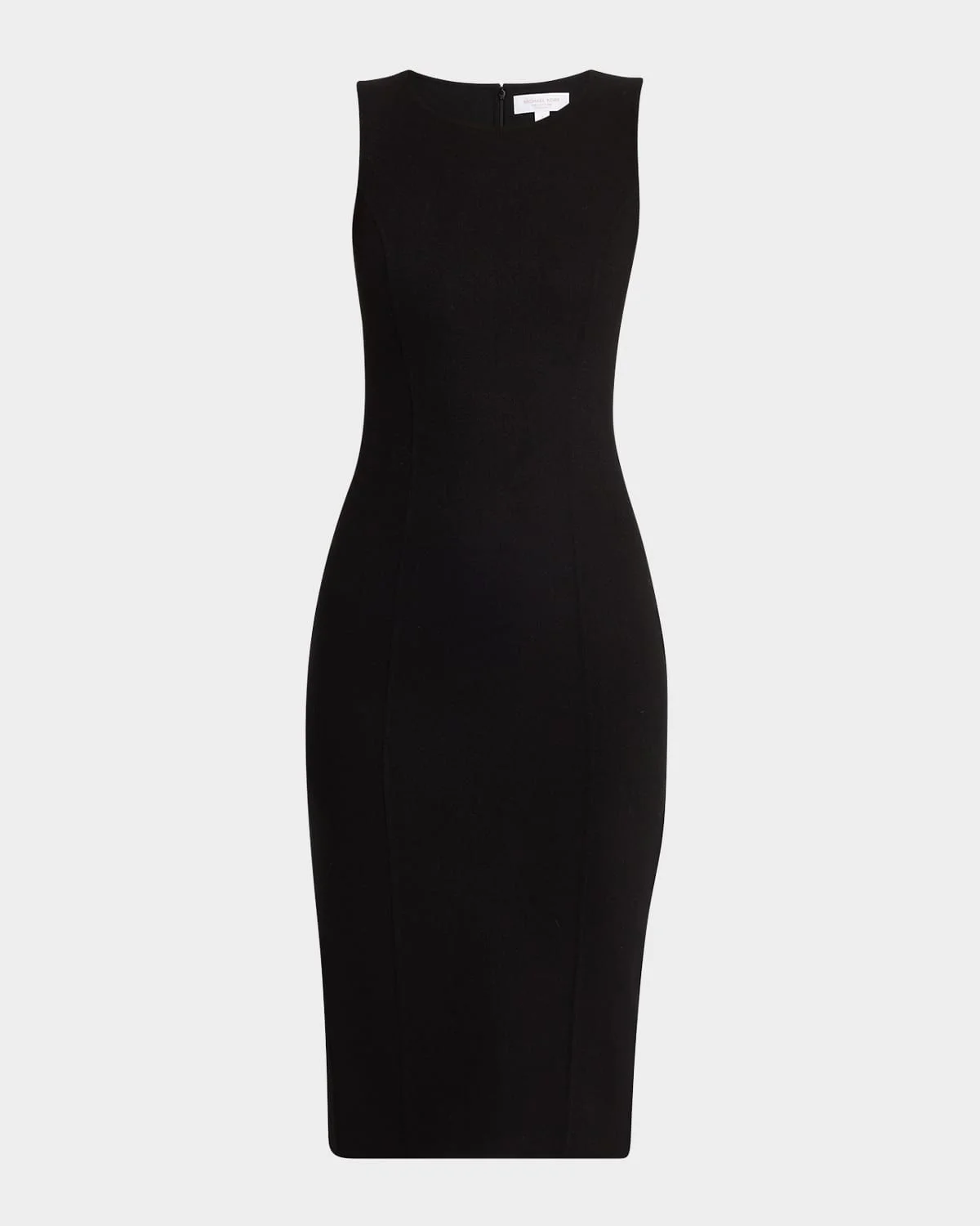 Sleeveless Sheath Wool-Blend Dress - 1