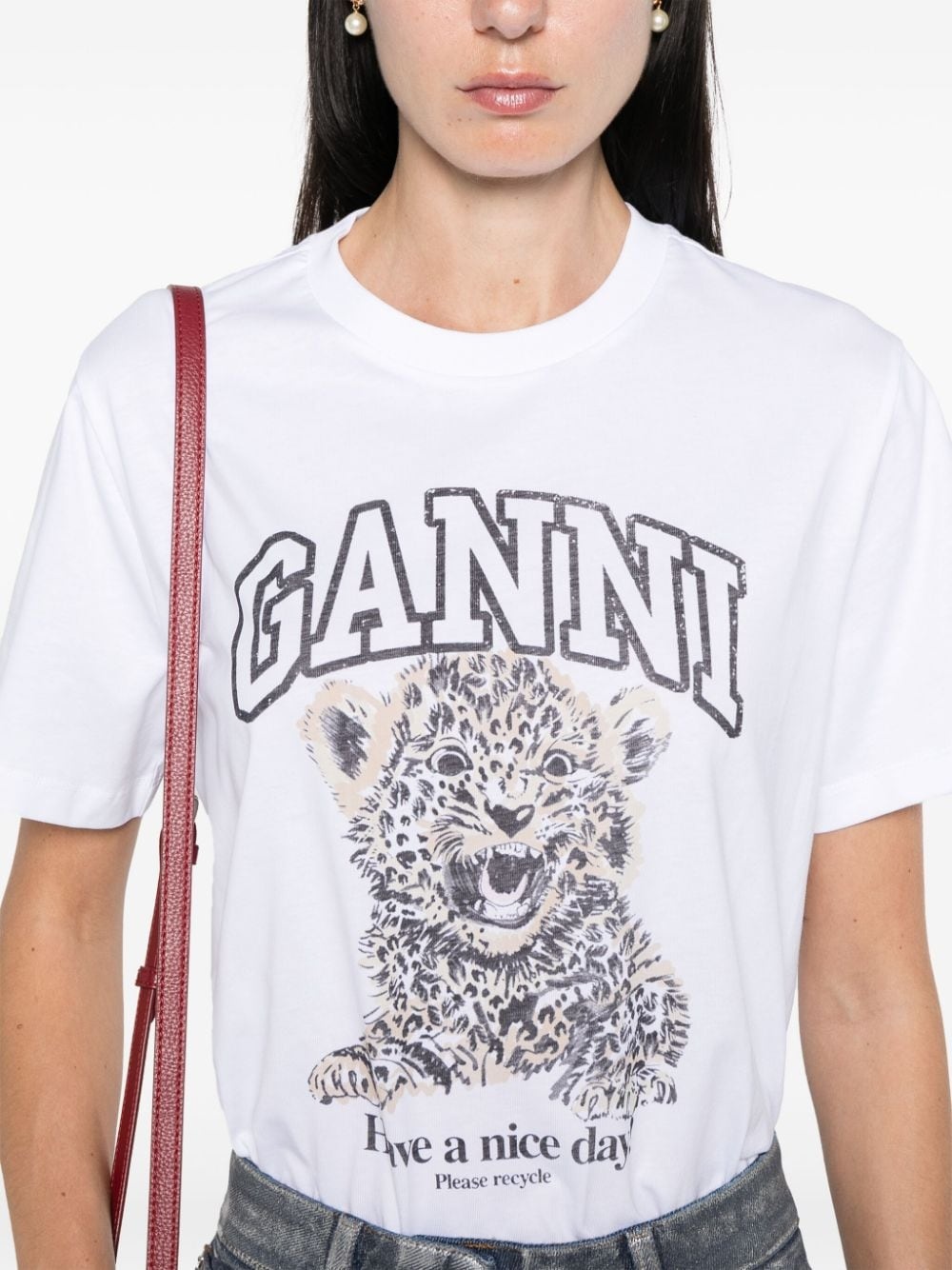 leopard jersey T-shirt - 5