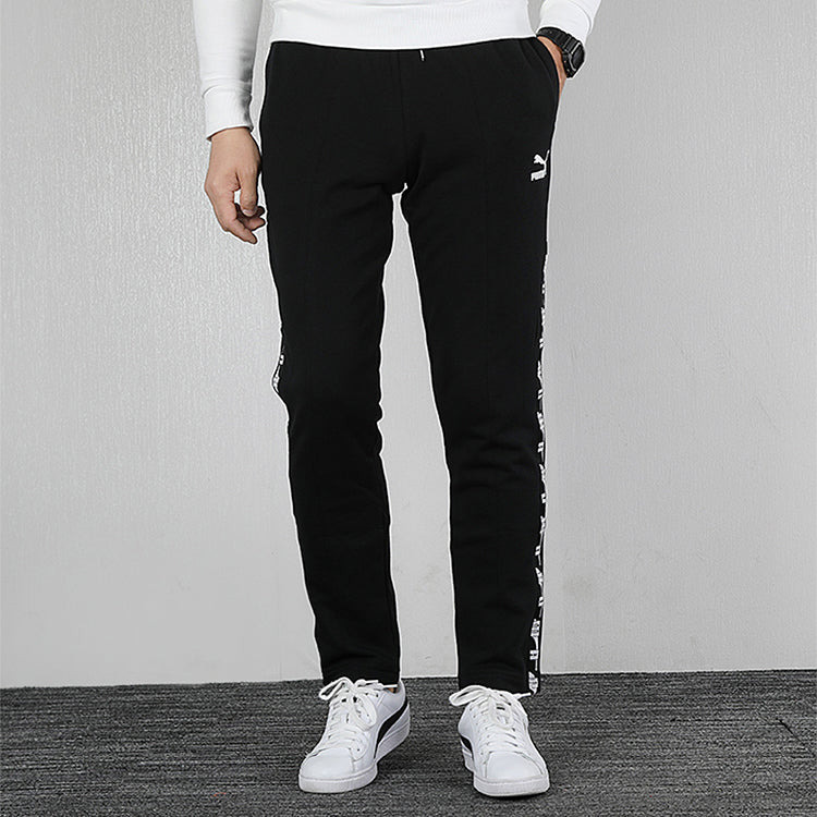 PUMA XTG Cuffed Sweatpants 'Black White' 595887-01 - 3