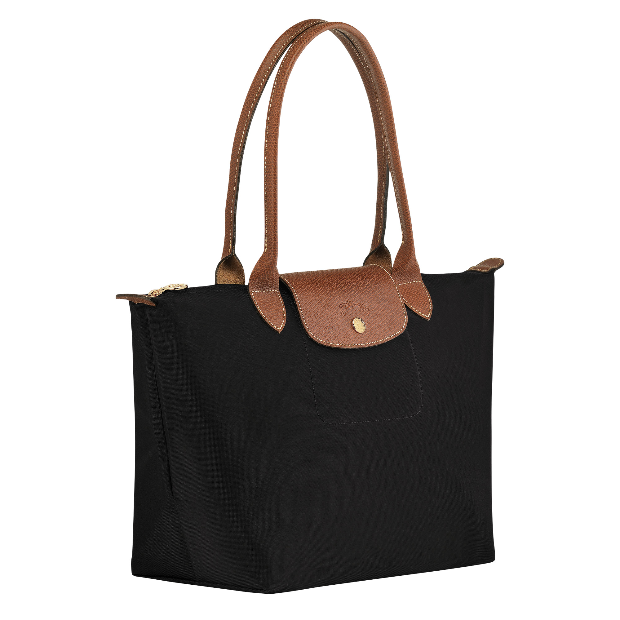 Le Pliage Original M Tote bag Black - Recycled canvas - 3