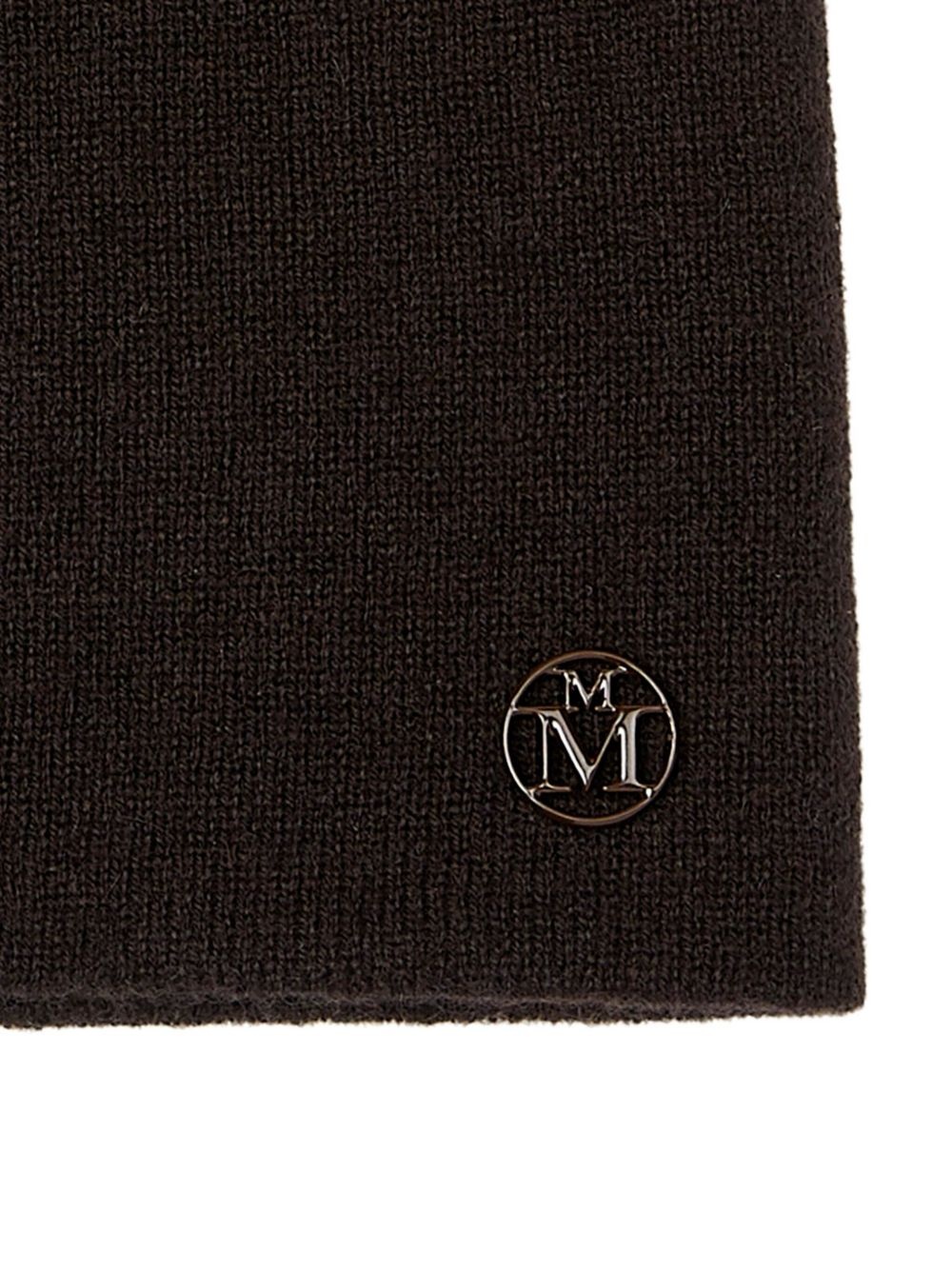 logo-plaque cashmere beanie - 2