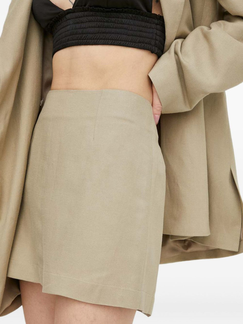 zip-fastening mini skirt 1