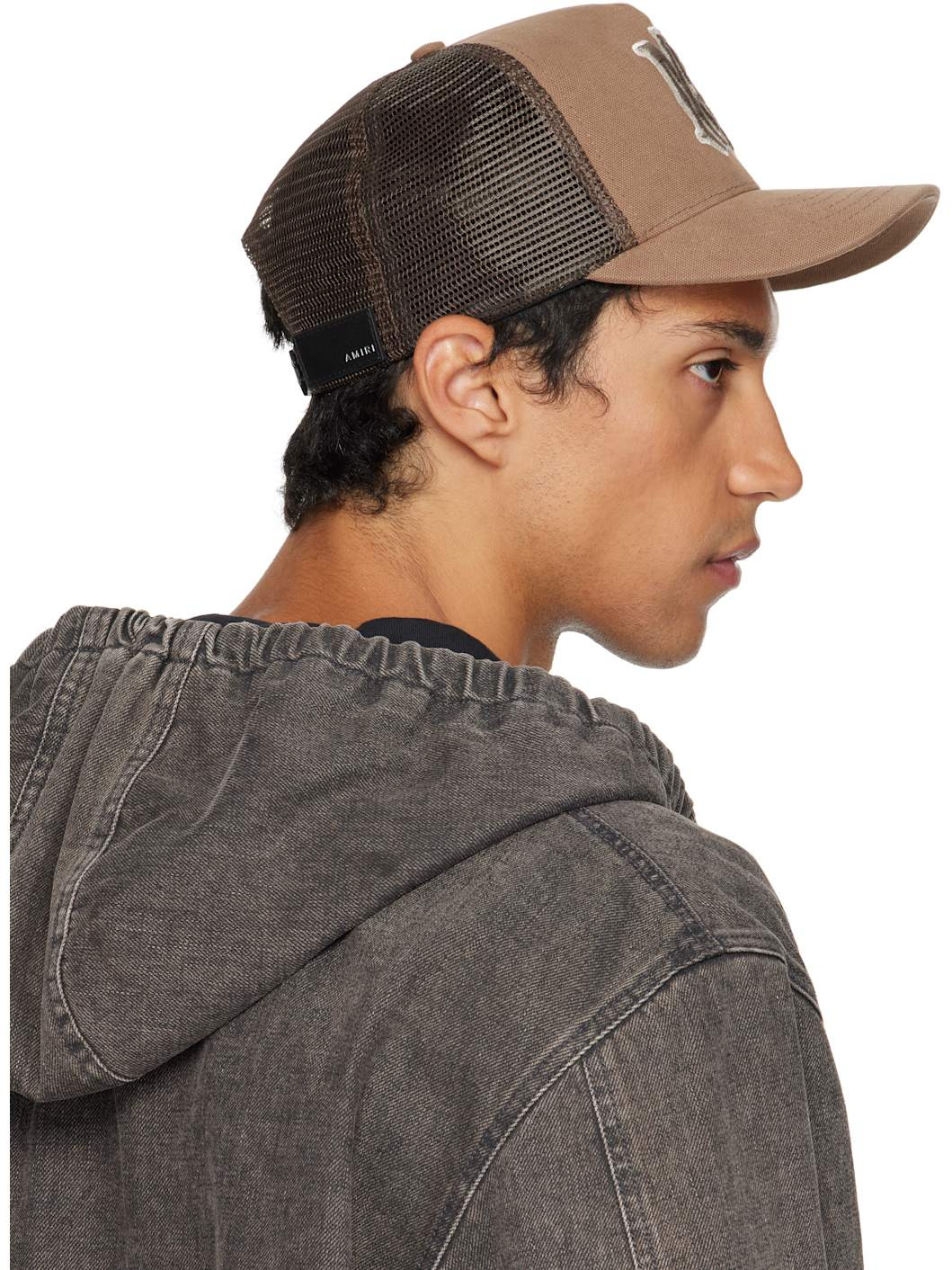 Brown MA Outline Trucker Cap - 3