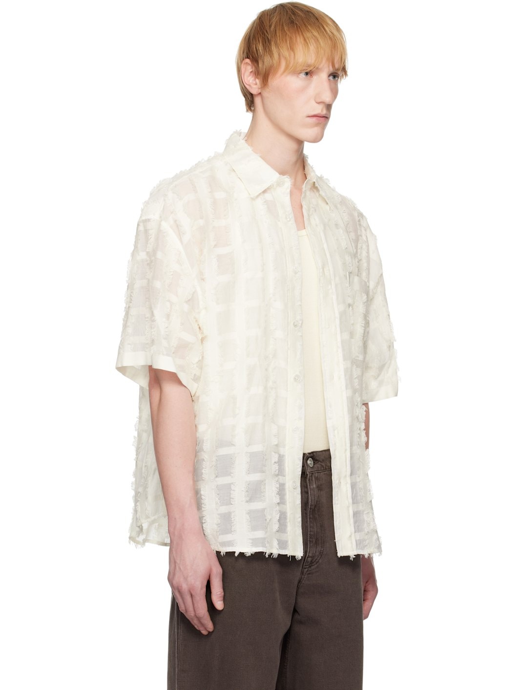Off-White Checked Shirt - 2
