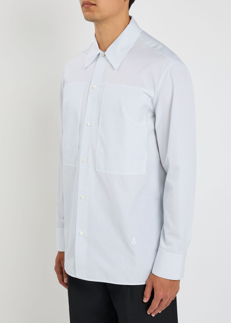 Jil Sander Jil Sander Tuesday Striped Cotton-poplin Shirt outlook