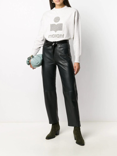 Isabel Marant Étoile contrast logo sweatshirt  outlook