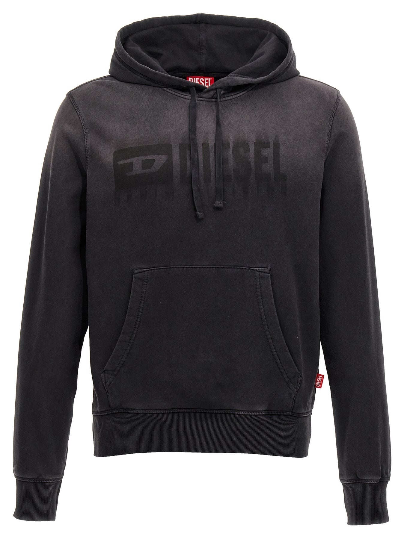 Diesel S-Ginn-Hood-K44 Sweatshirt Black | wananluxury