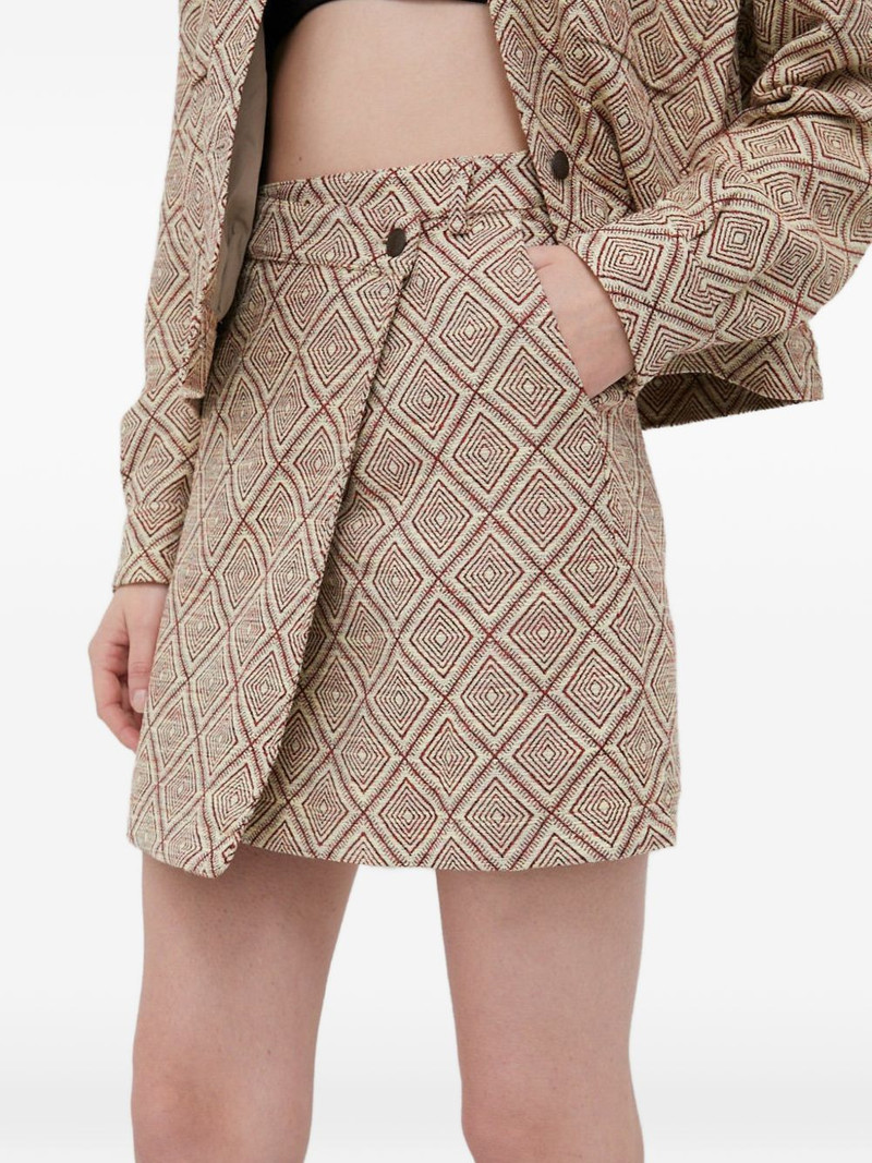 SAMSØE SAMSØE button-fastening mini skirt outlook