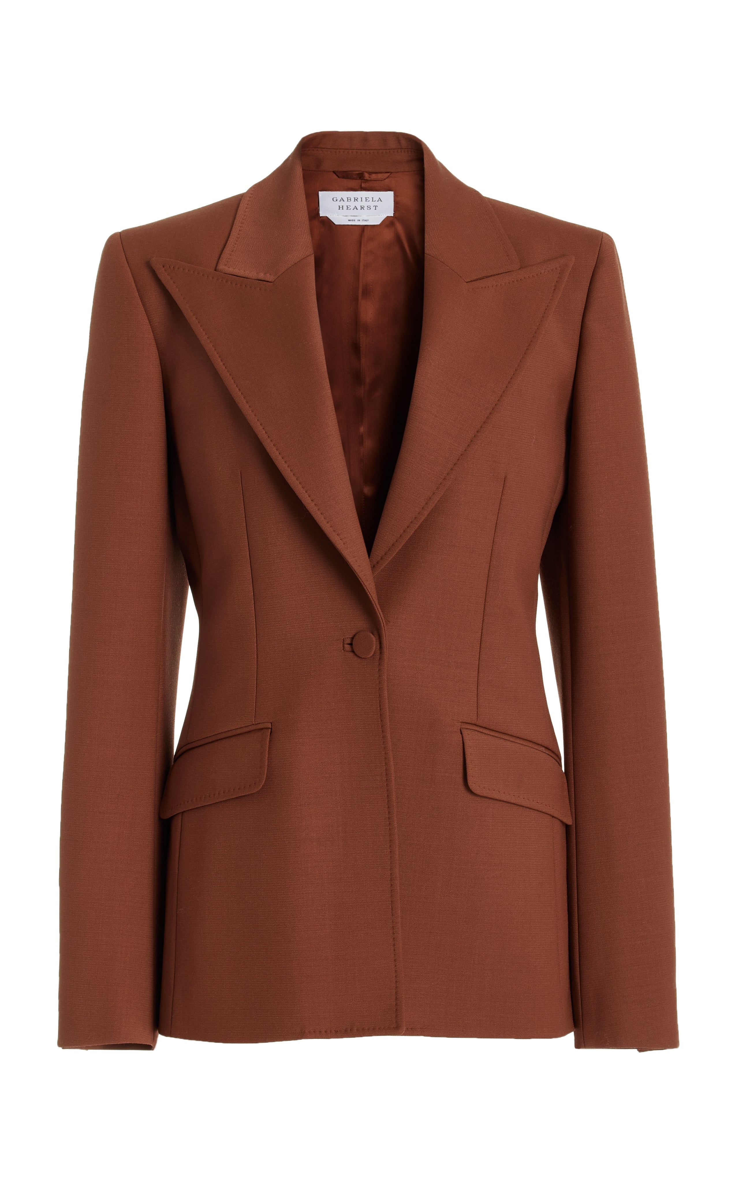 Leiva Blazer in Cognac Sportswear Wool - 1
