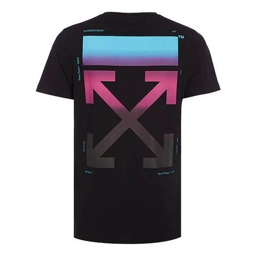 Off-White Mens Gradient Arrows Short Sleeve OMAA038F181850051088 - 1