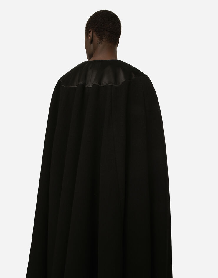 Double wool baize cape - 5