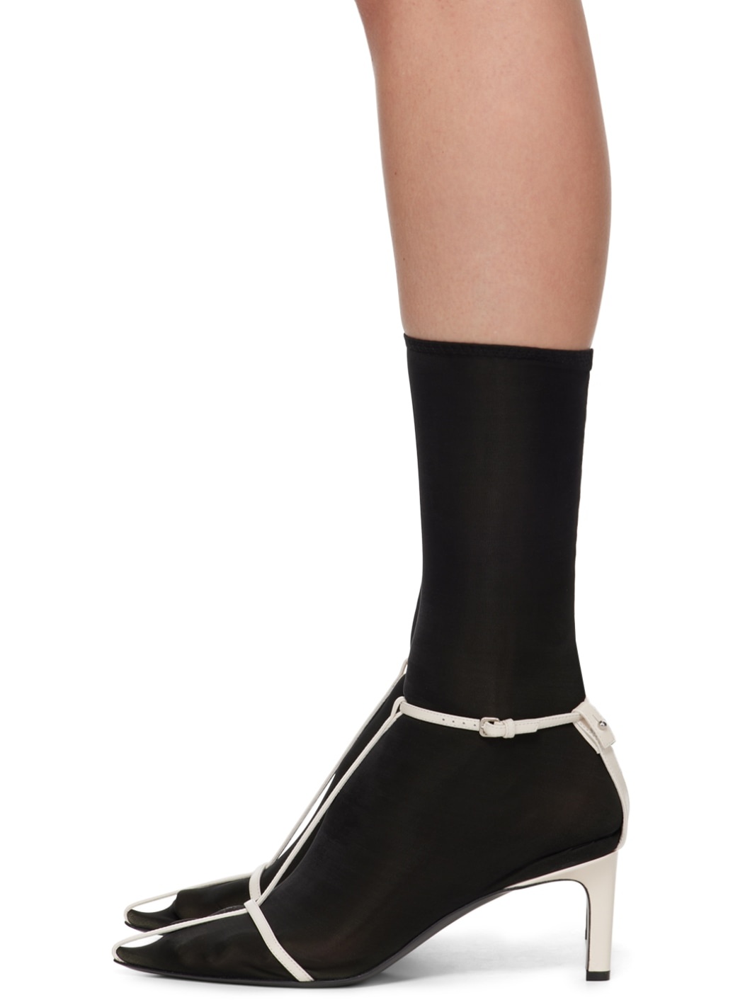 Black & White Ankle Boots - 3