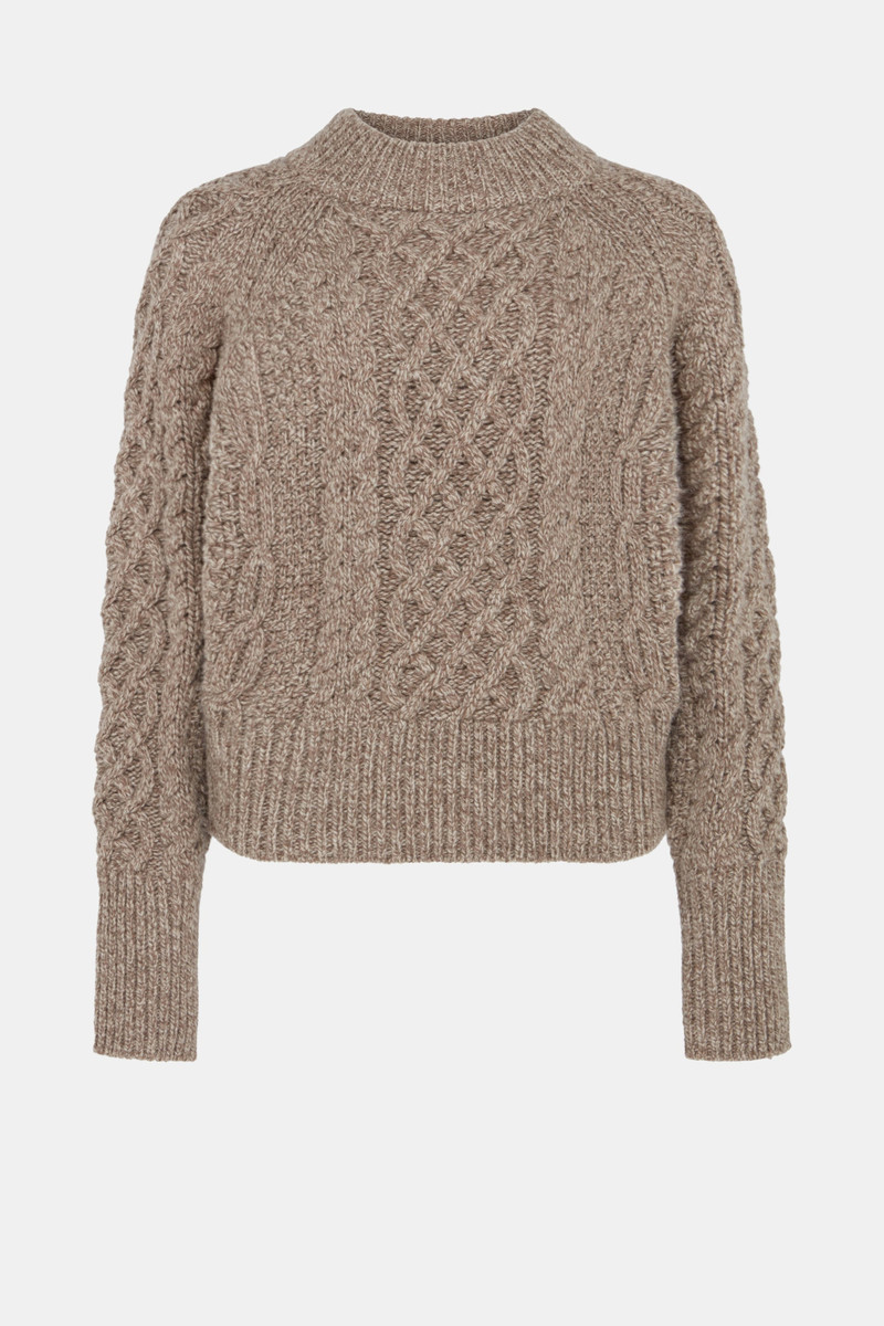 Emory Knit In Beige Mouline Melange 1