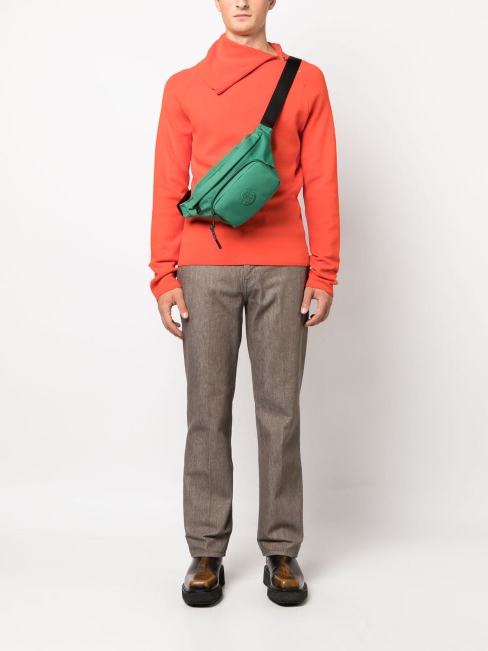 logo-patch belt bag - 2