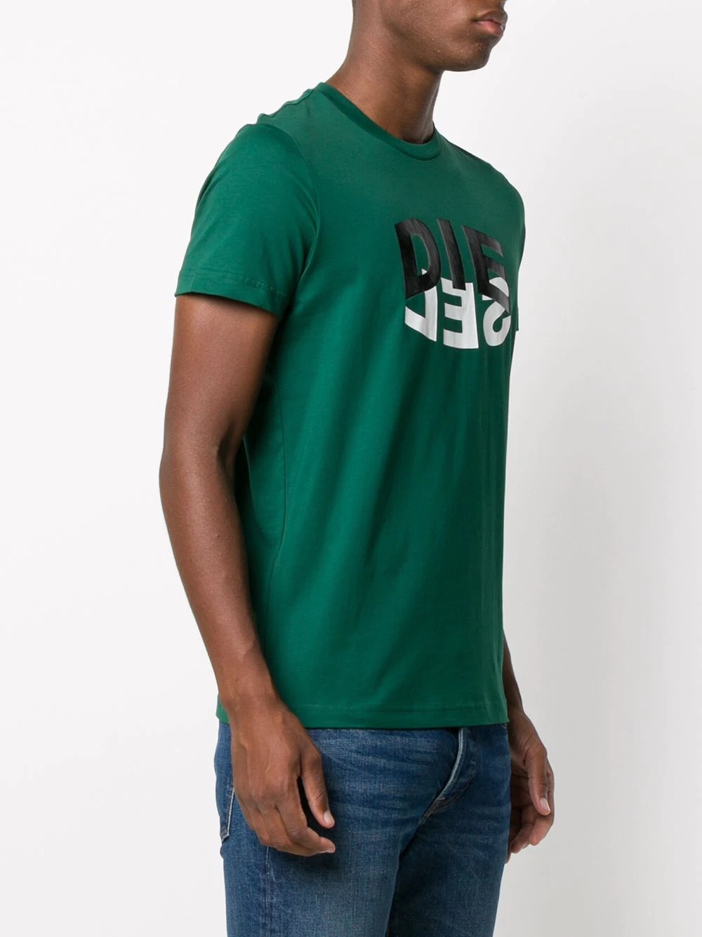 logo print cotton T-shirt - 3