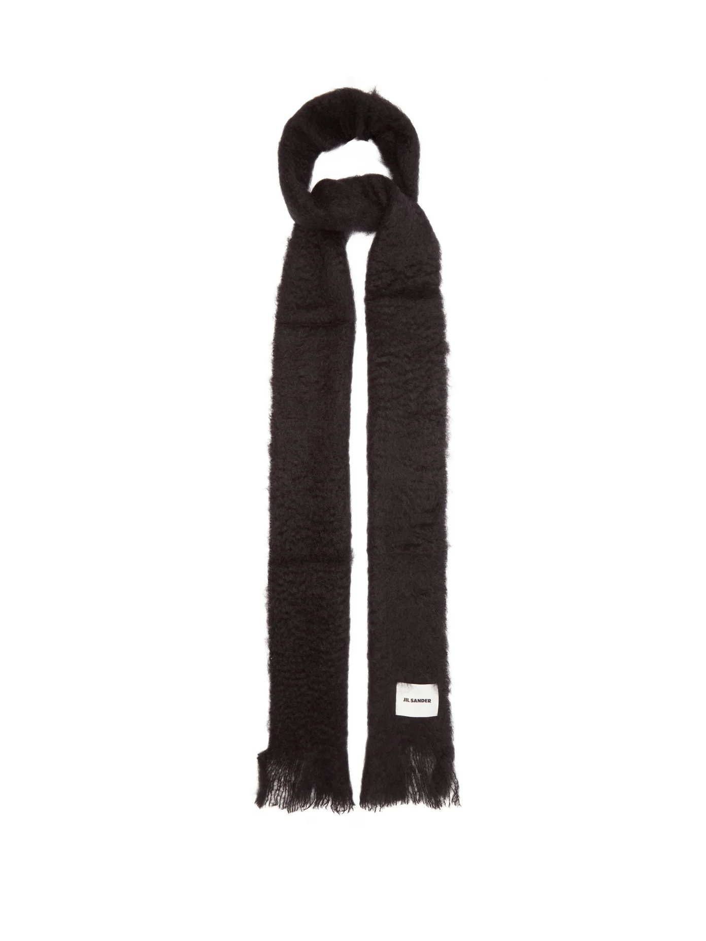 Extra-long mohair-blend scarf - 1