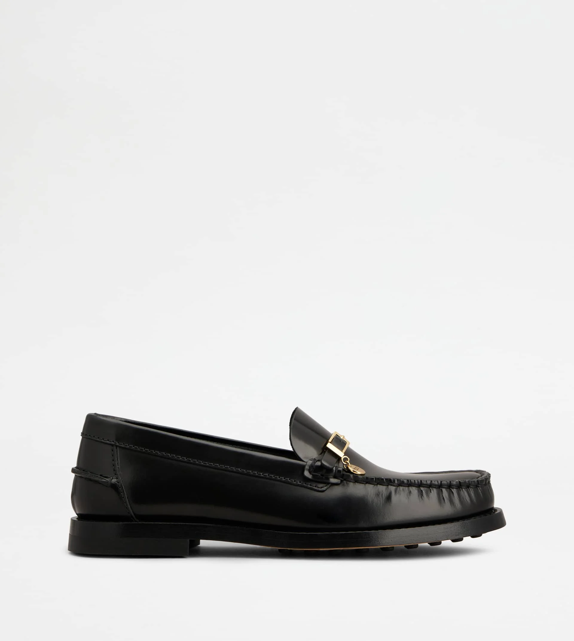 LOAFERS IN LEATHER - BLACK - 1