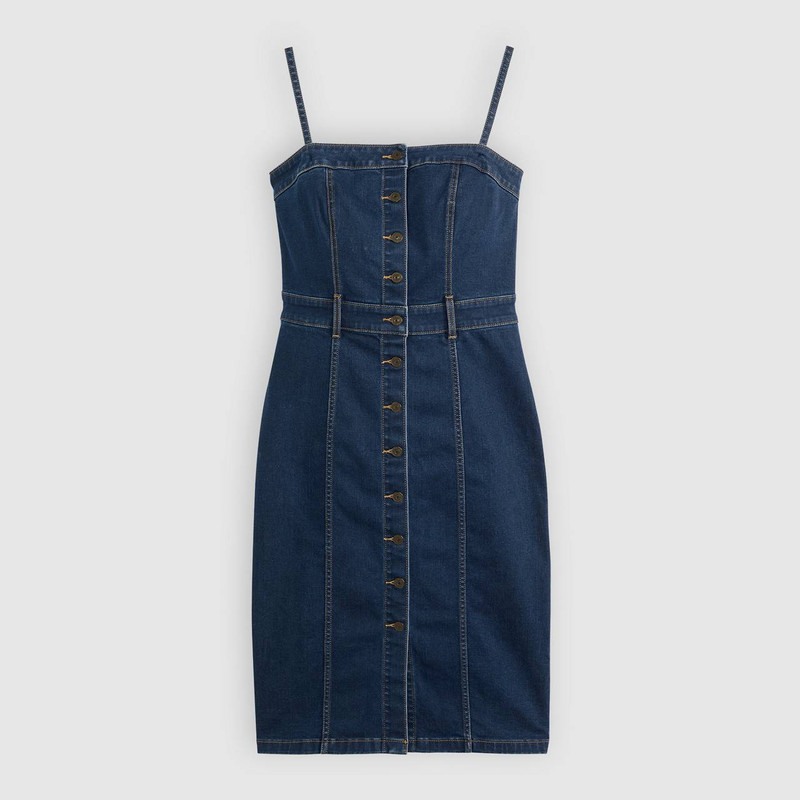 DENIM BUSTIER DRESS 1