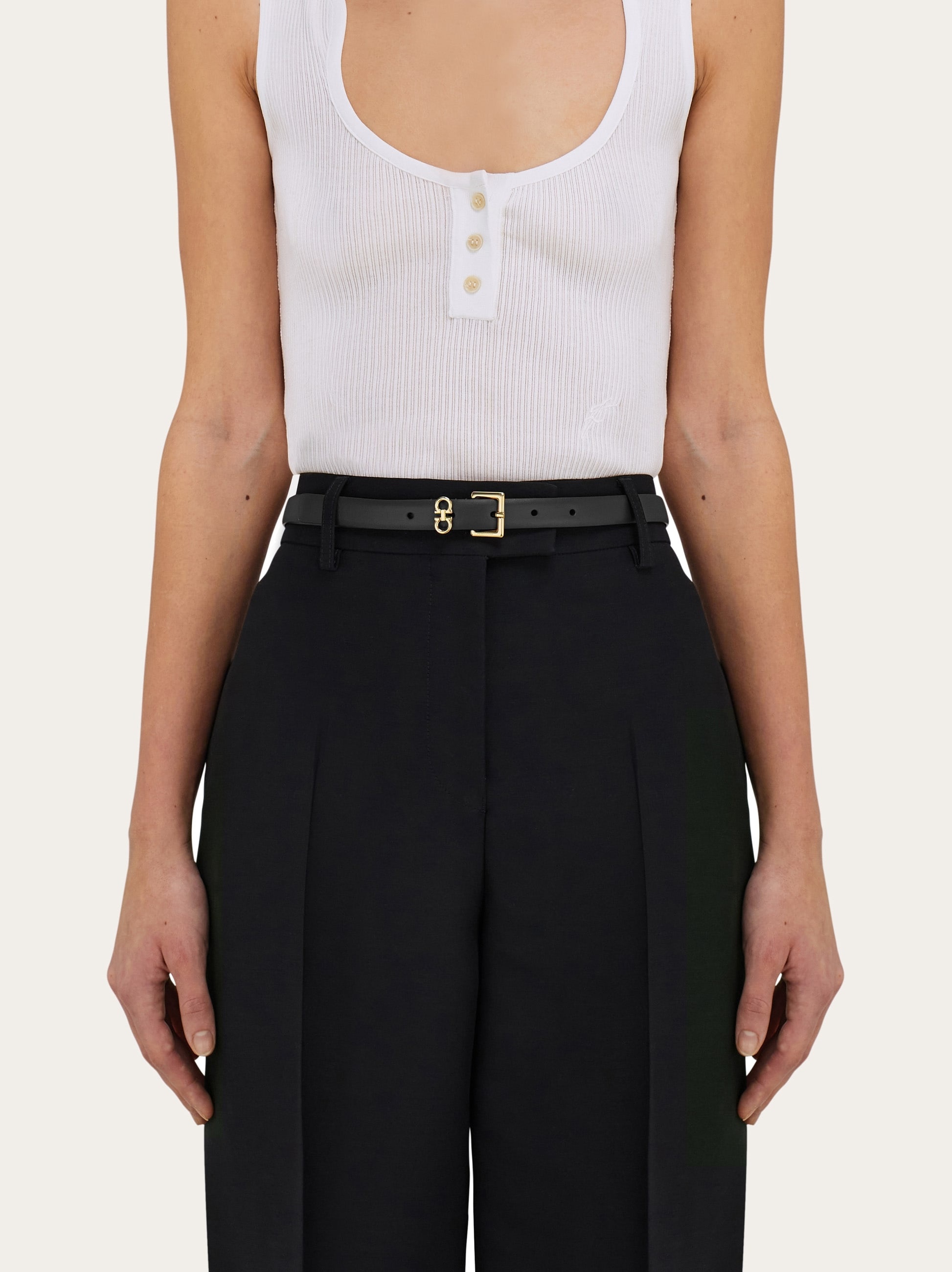 Reversible and adjustable Gancini belt - 4