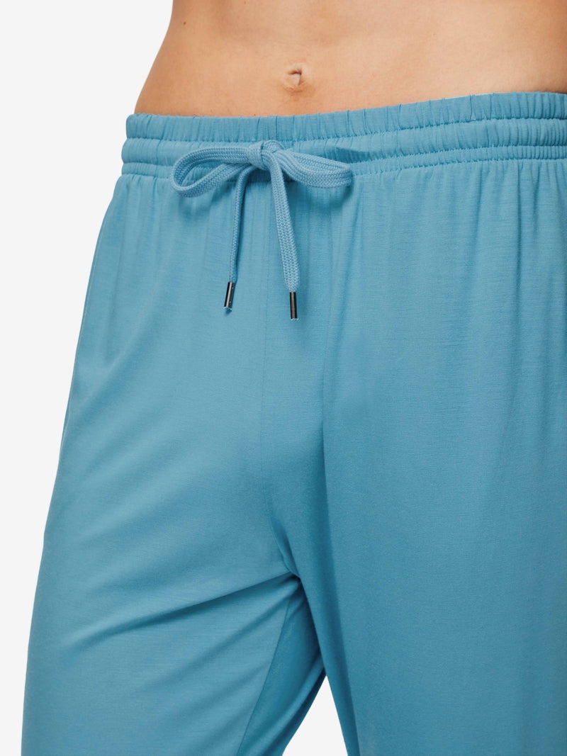 Men's Track Pants Basel Micro Modal Stretch Harbour Blue - 7