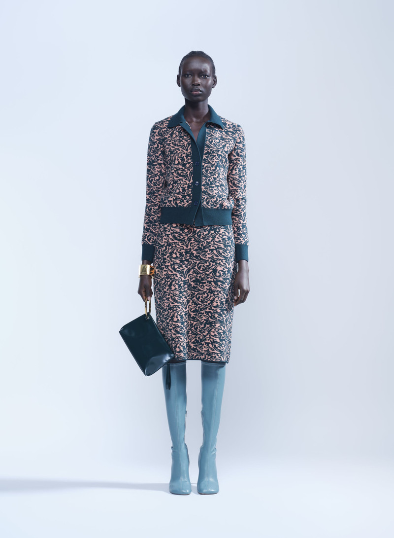 Dries Van Noten PRINTED WOOL SKIRT outlook