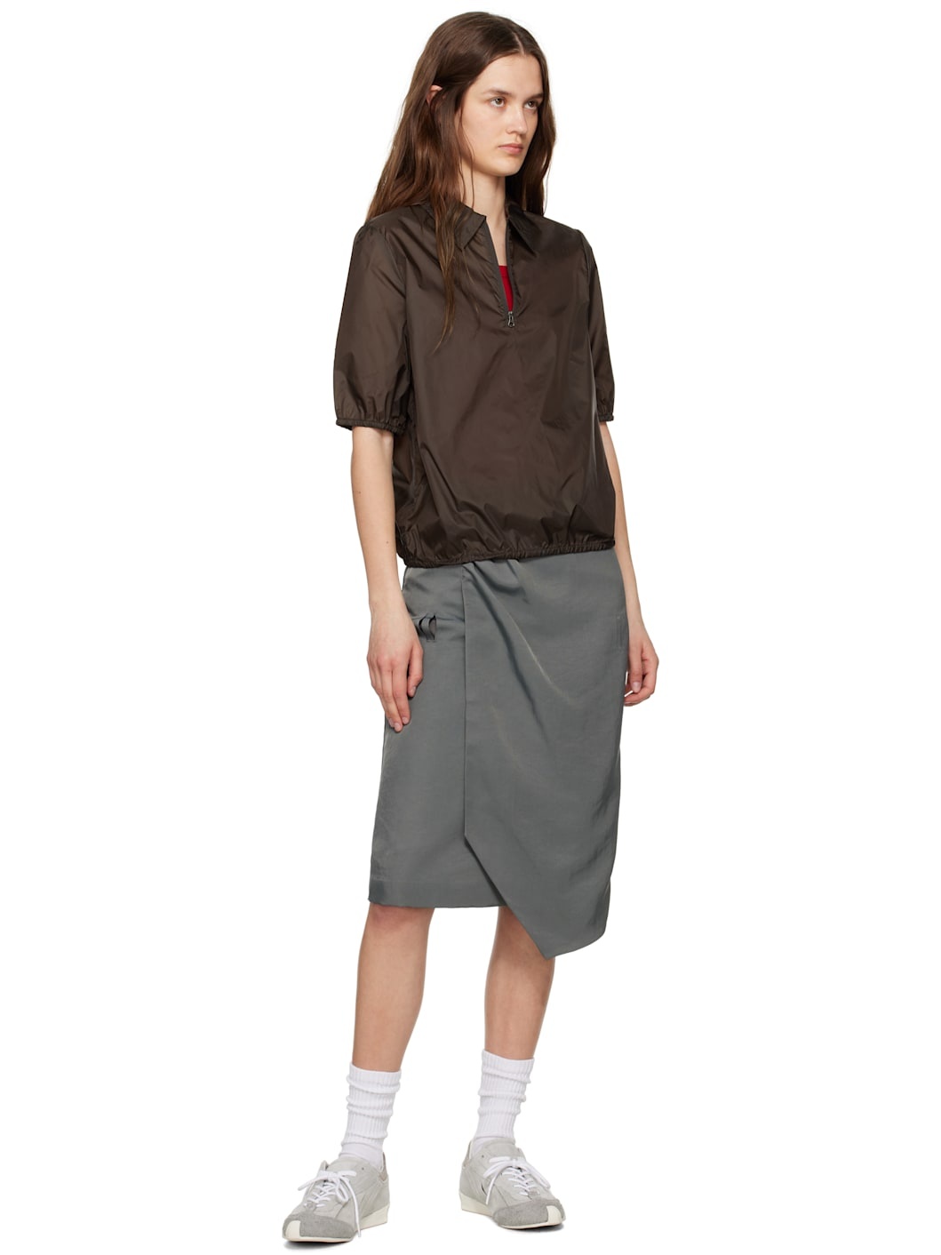 正規品・送料込み◆ADERERROR◆Skirt Product. 67 ADER error Gray Product. 67 Midi Skirt | REVERSIBLE