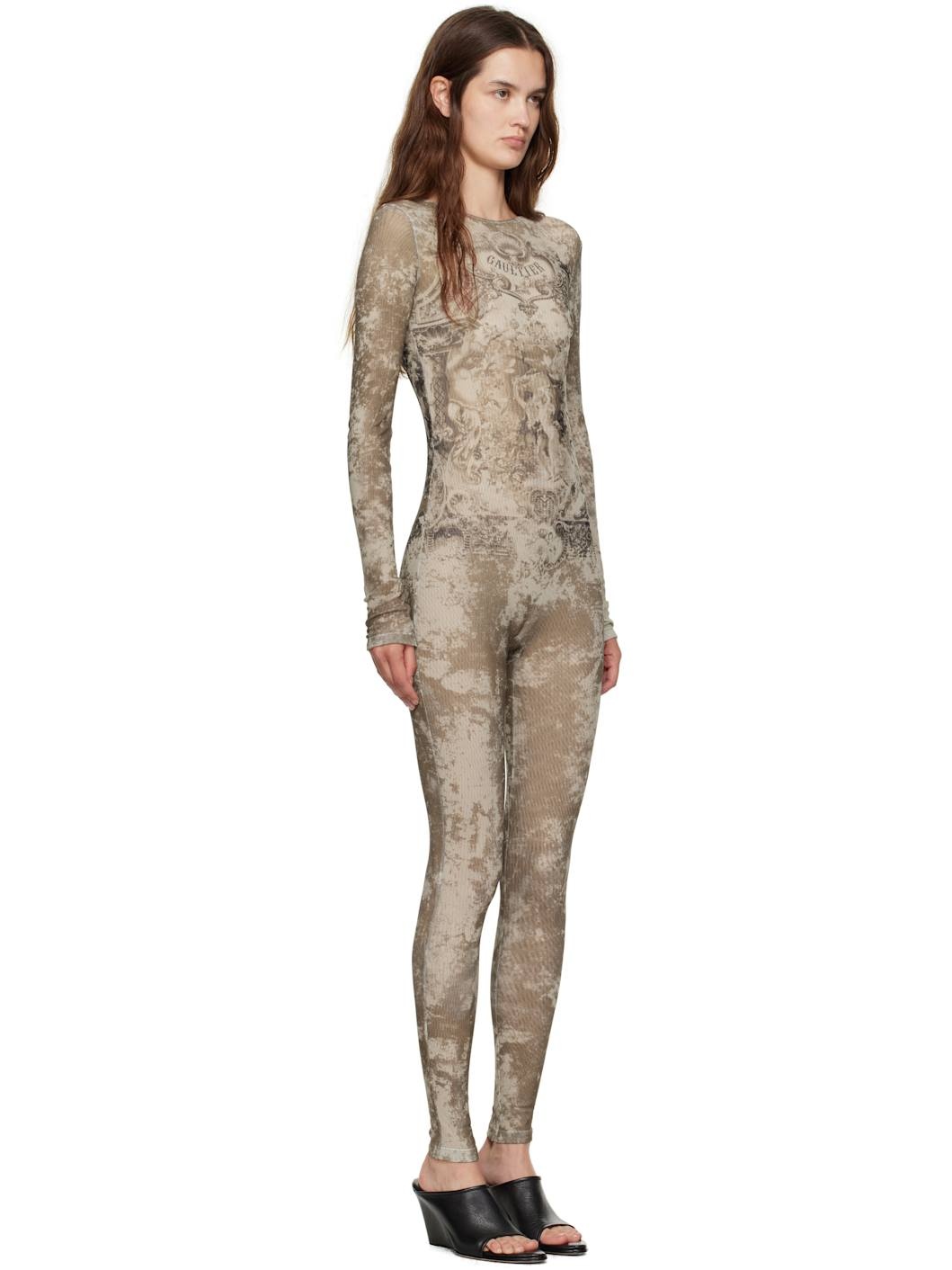 Beige 'The Médaillon' Jumpsuit - 2
