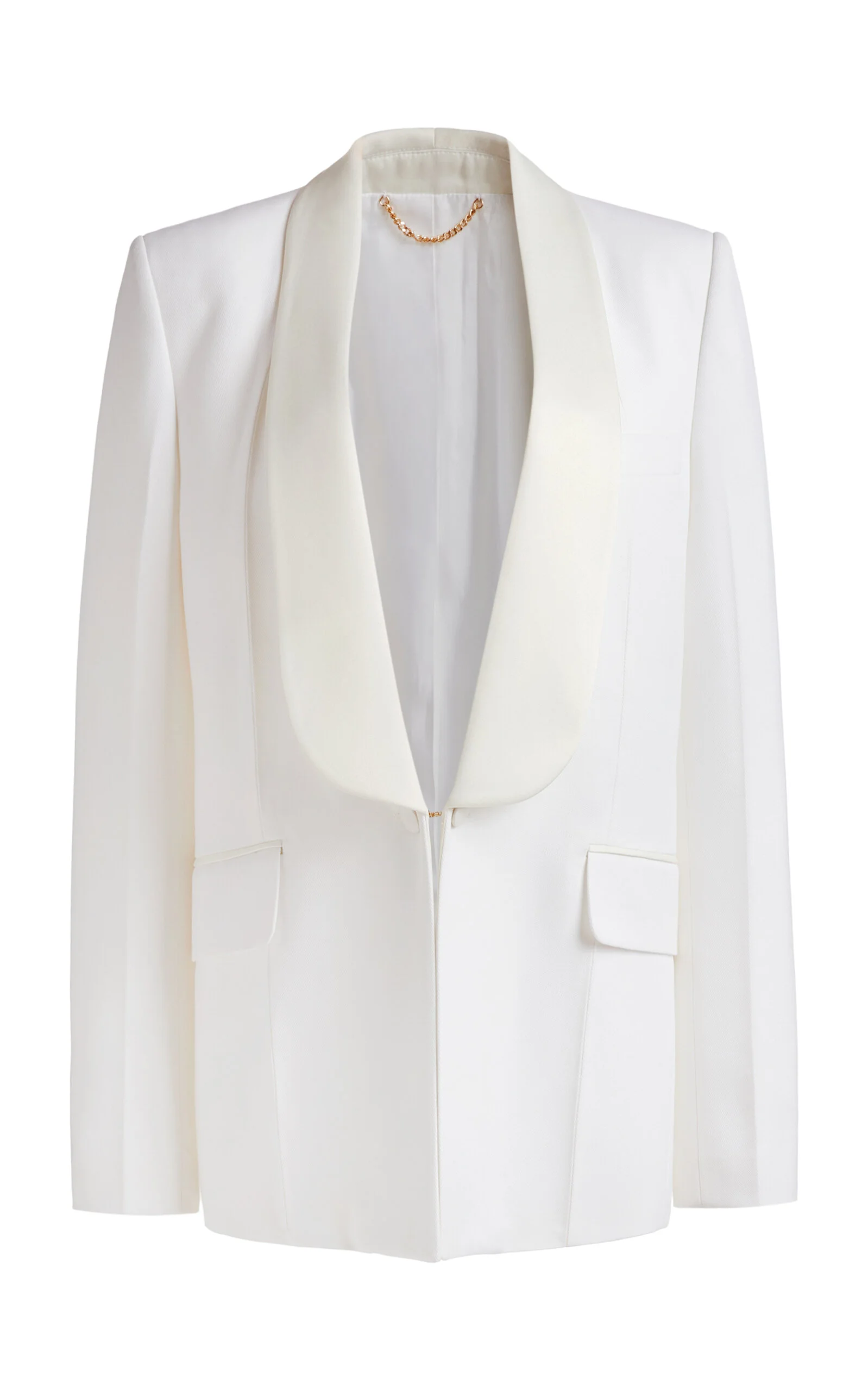 Shawl Collar Tuxedo Jacket ivory - 1
