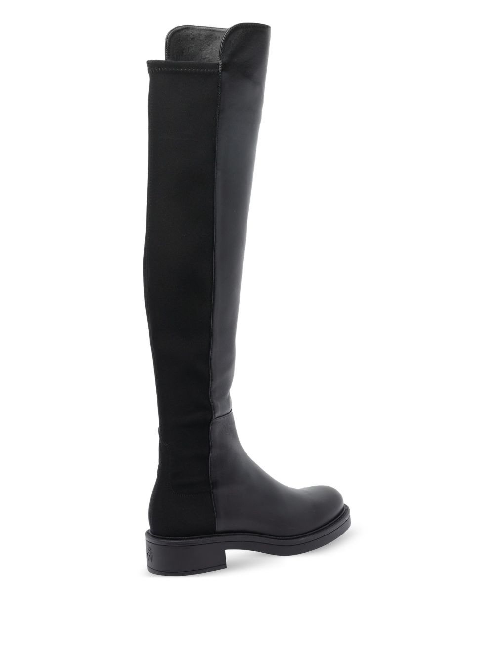 leather-upper knee-high boots - 3