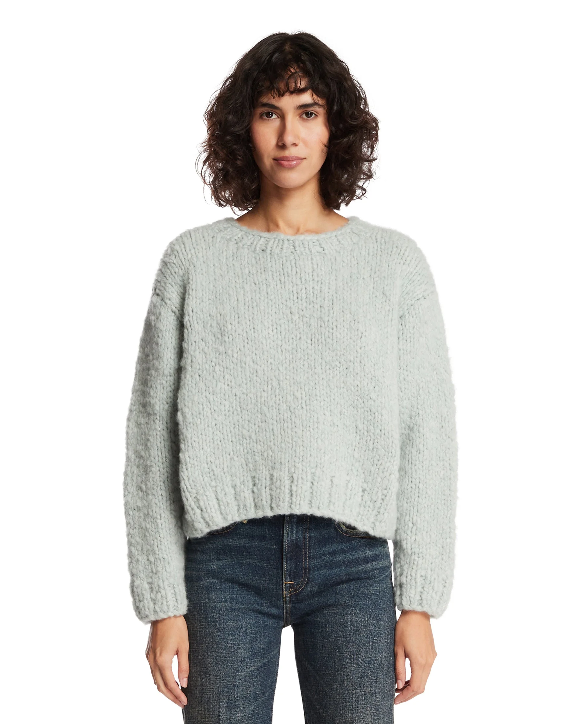 Light Green Cashmere Sweater - 1