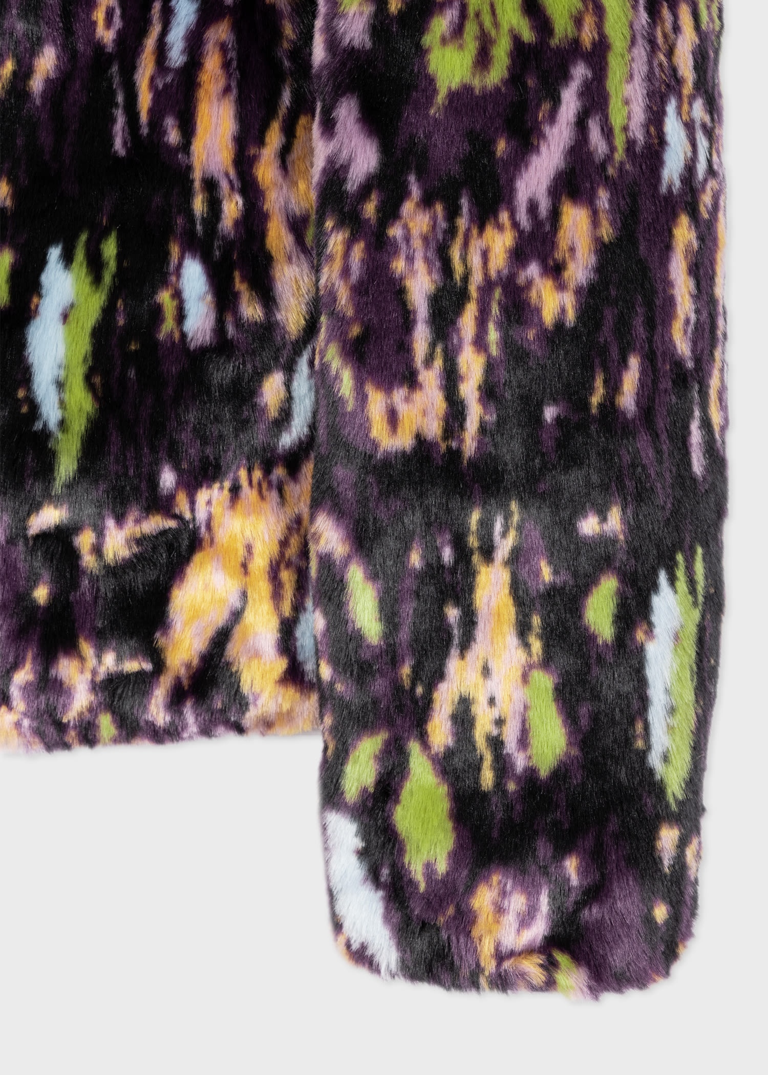 Black 'Bark' Reversible Faux Fur Coat - 3