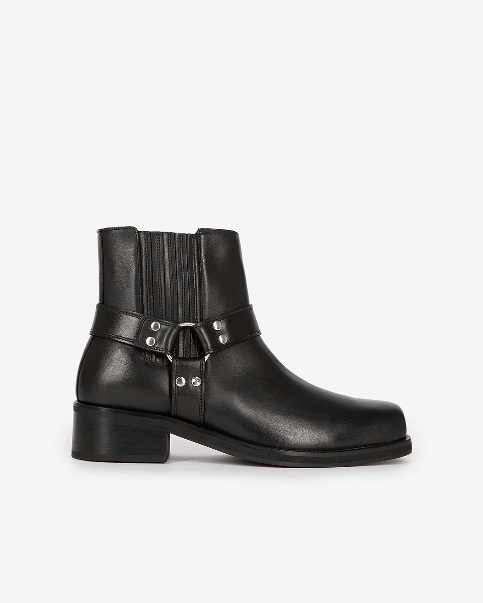 BOOTS WITH BLACK LEATHER STRAPS - 1