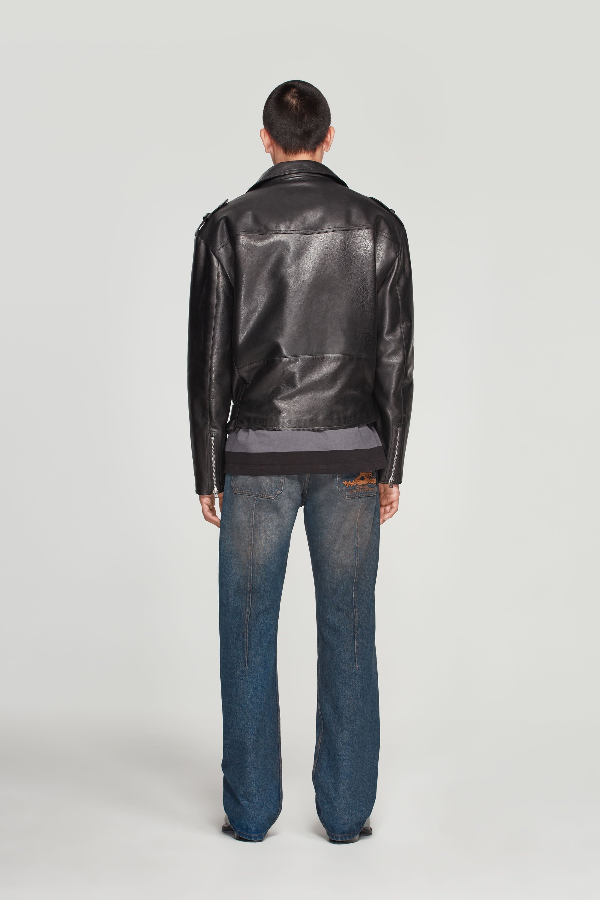 ジャケット・アウター Y/project twisted lapel biker jacket Y/Project - Twisted Lapel biker jacket Y/Project