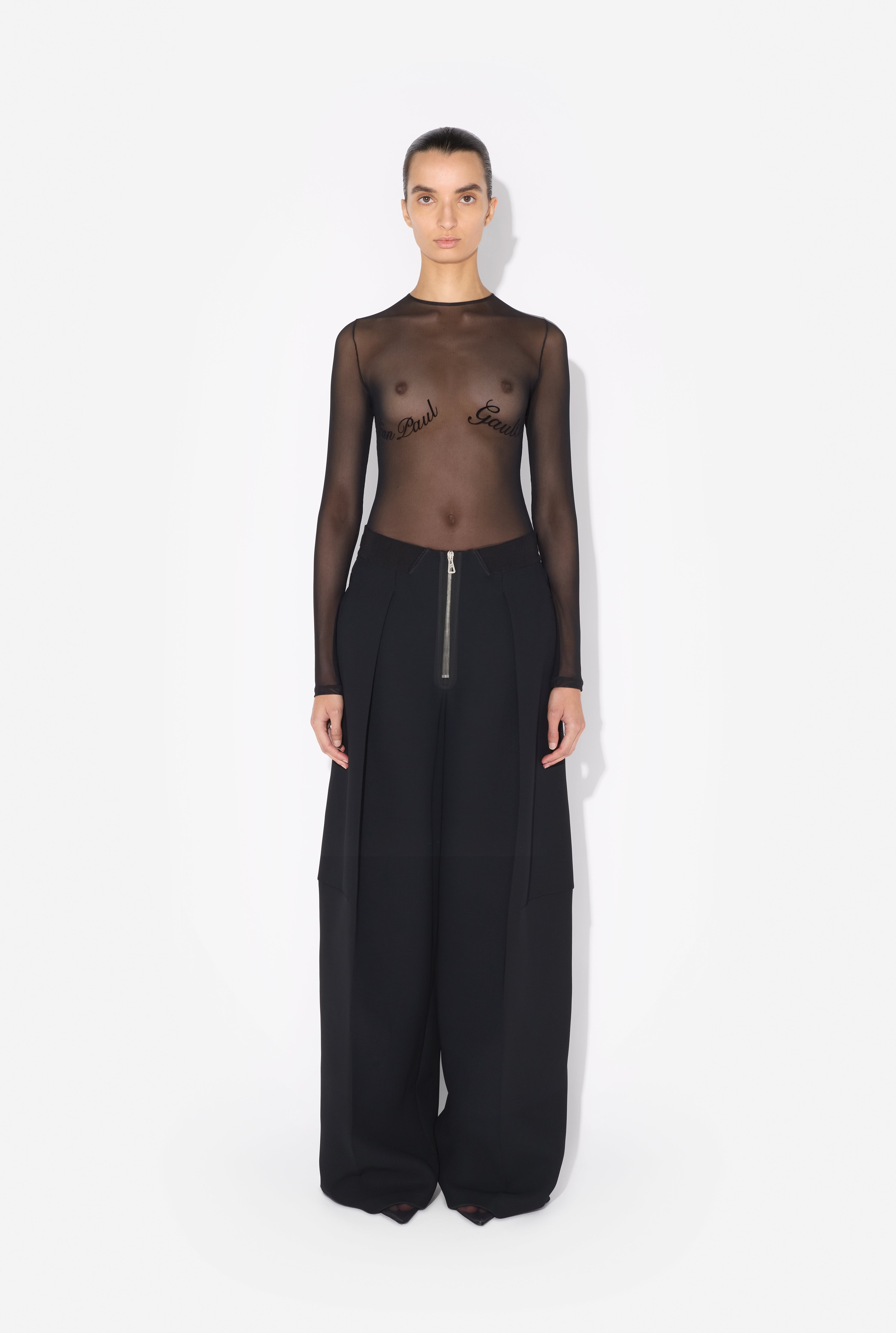 THE JEAN PAUL GAULTIER FLOCKED TOP - 4