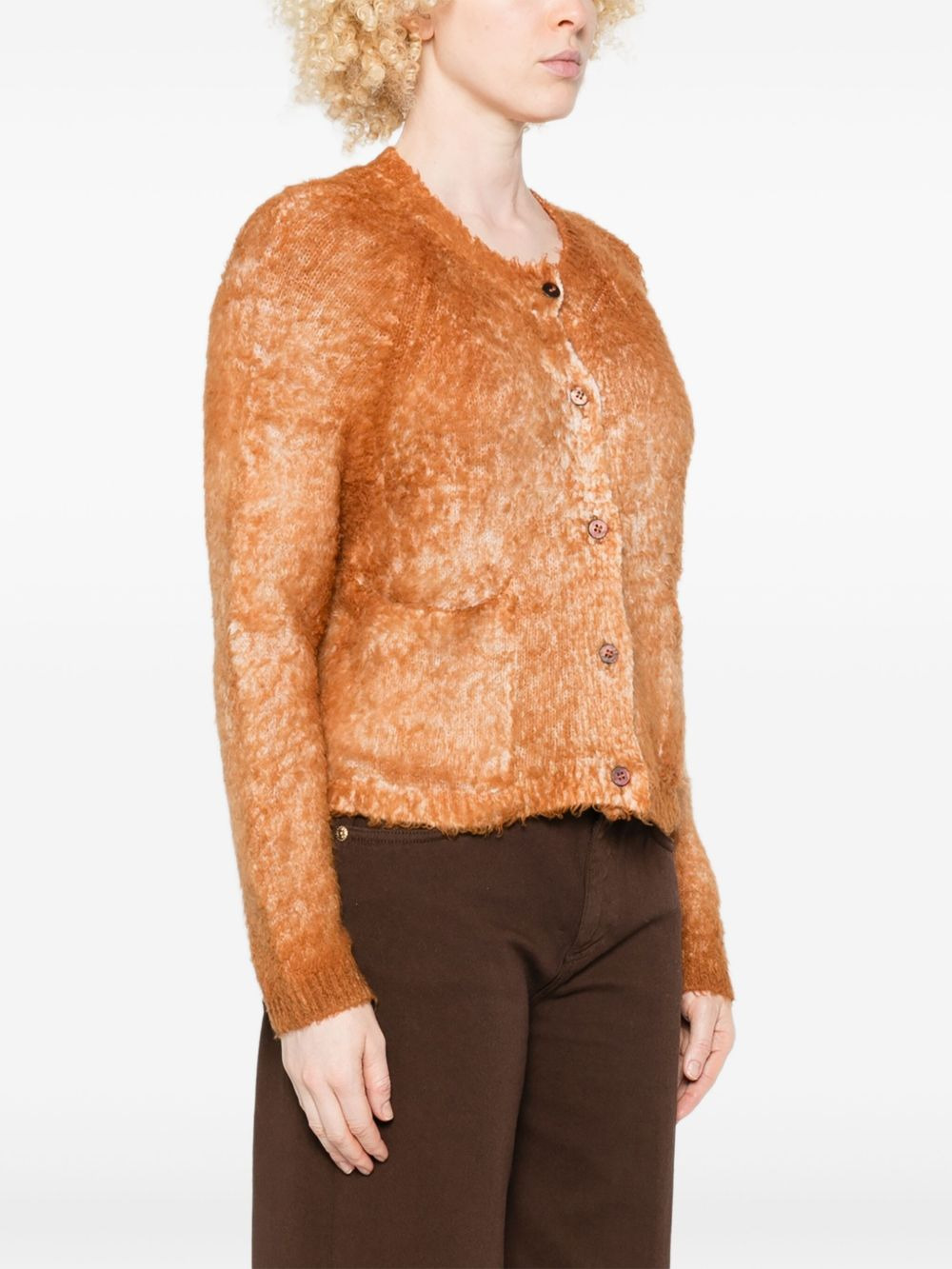 cotton button cardigan - 3