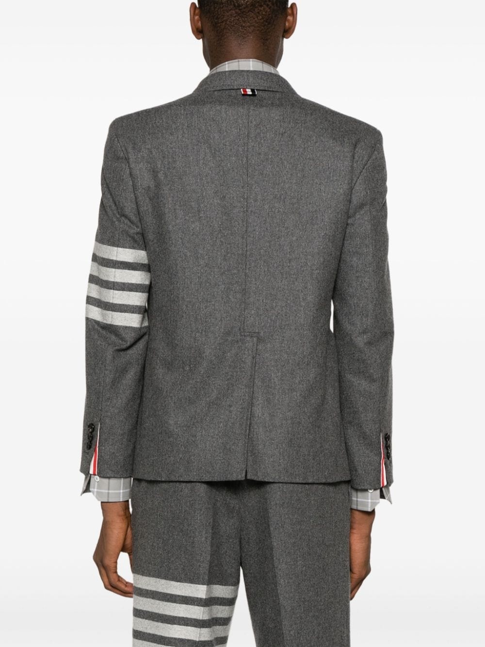 4-Bar stripe single-breasted blazer - 4