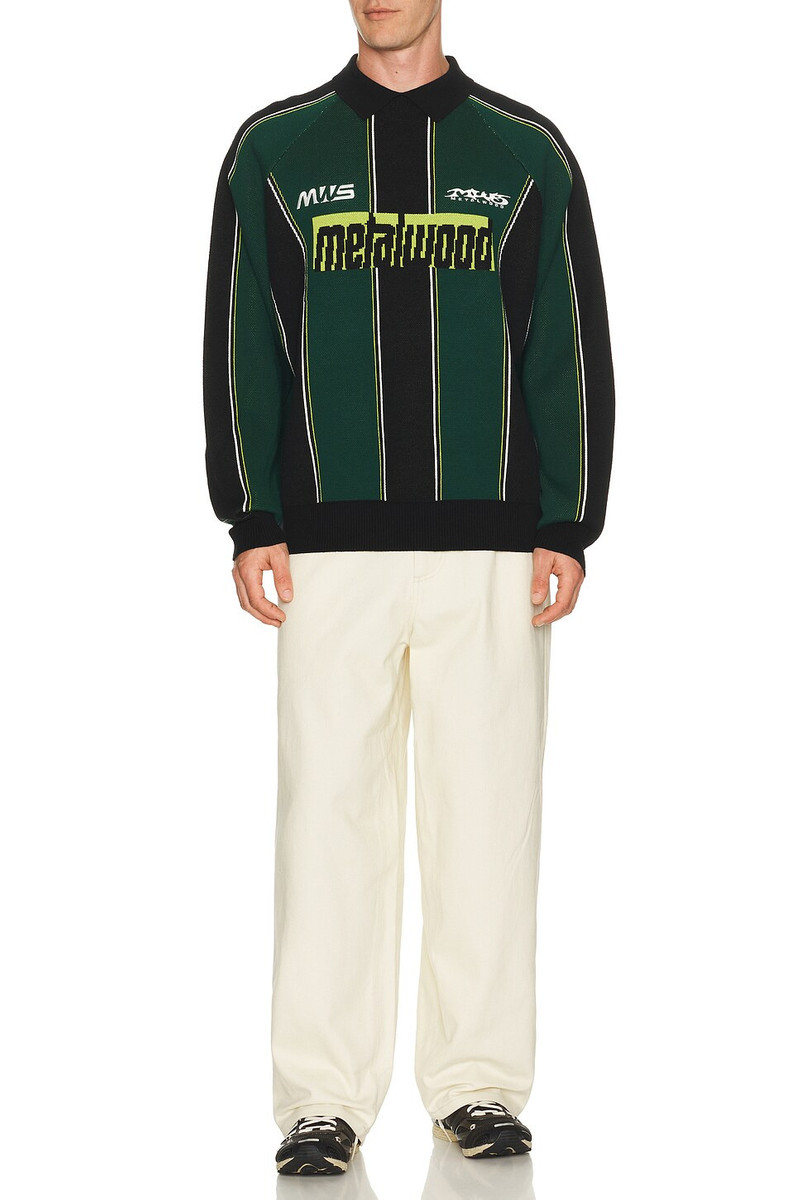 Metalwood Studio Knit Football Top outlook