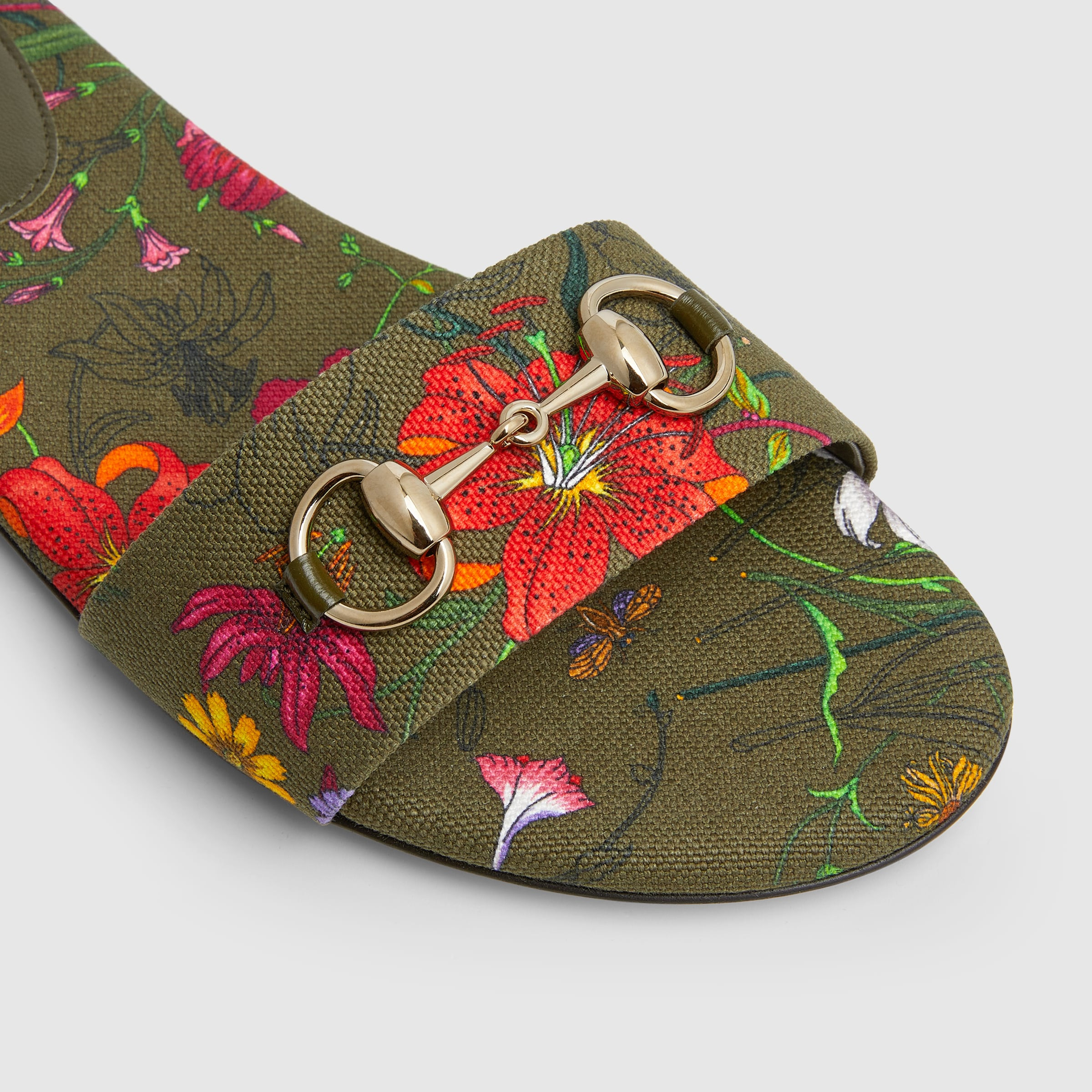 Women's slide sandal with Horsebit - 4