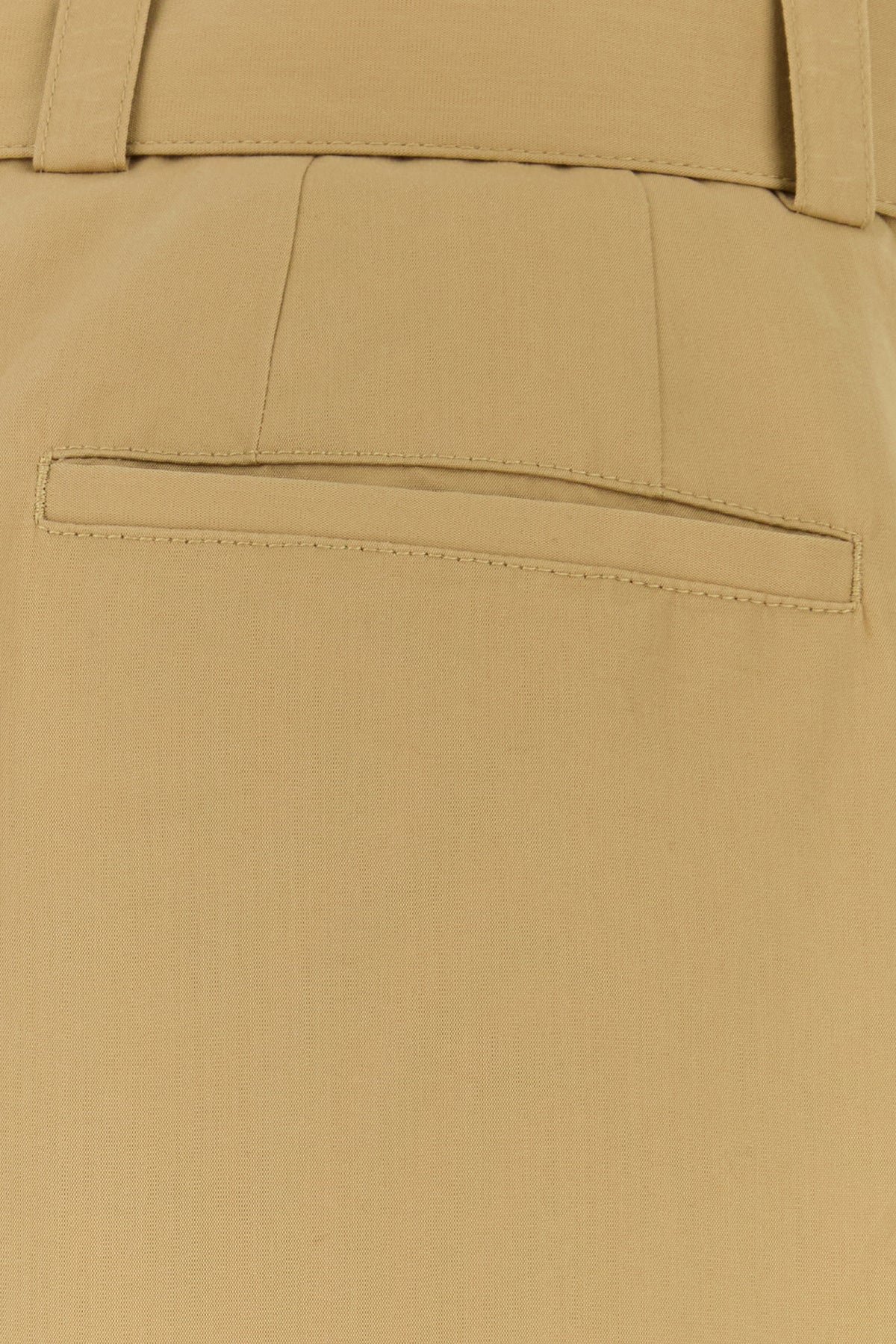Beige cotton blend pant - 3