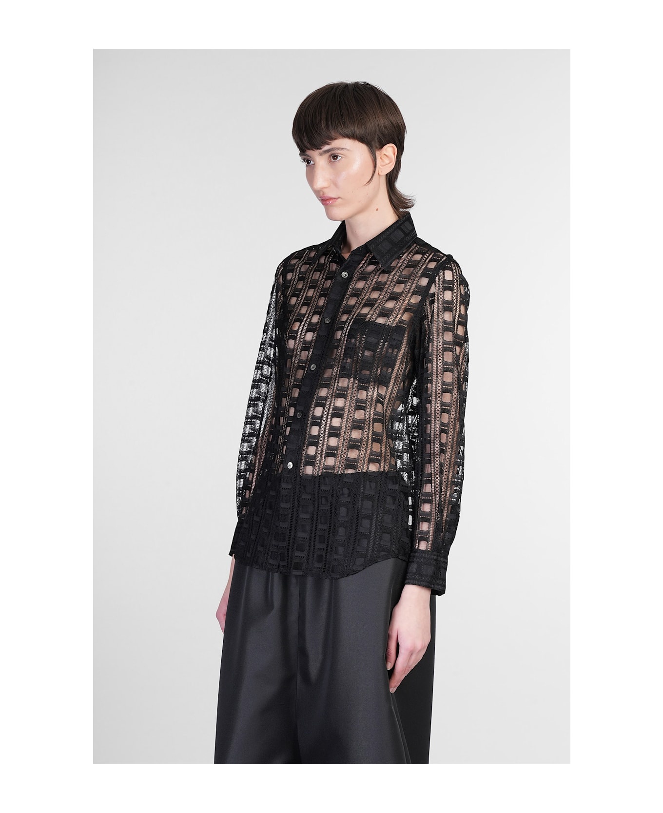 Shirt In Black Rayon - 4