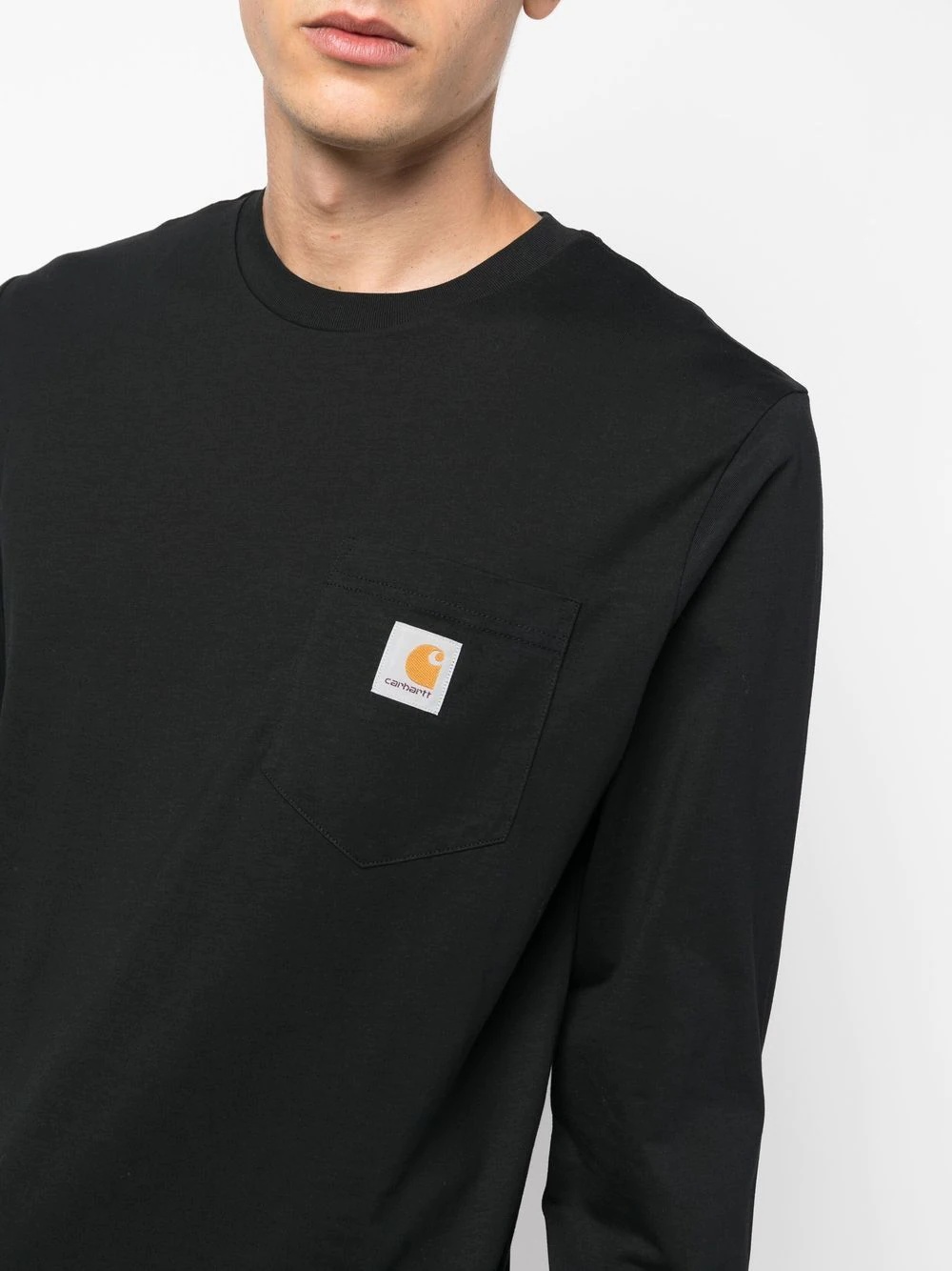 chest logo-patch detail T-shirt - 5