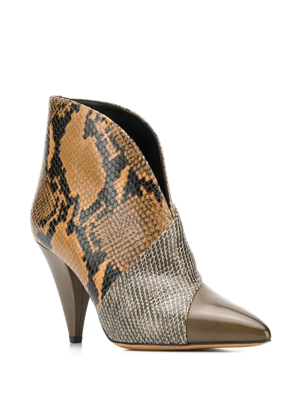 snakeskin-pattern boots - 2